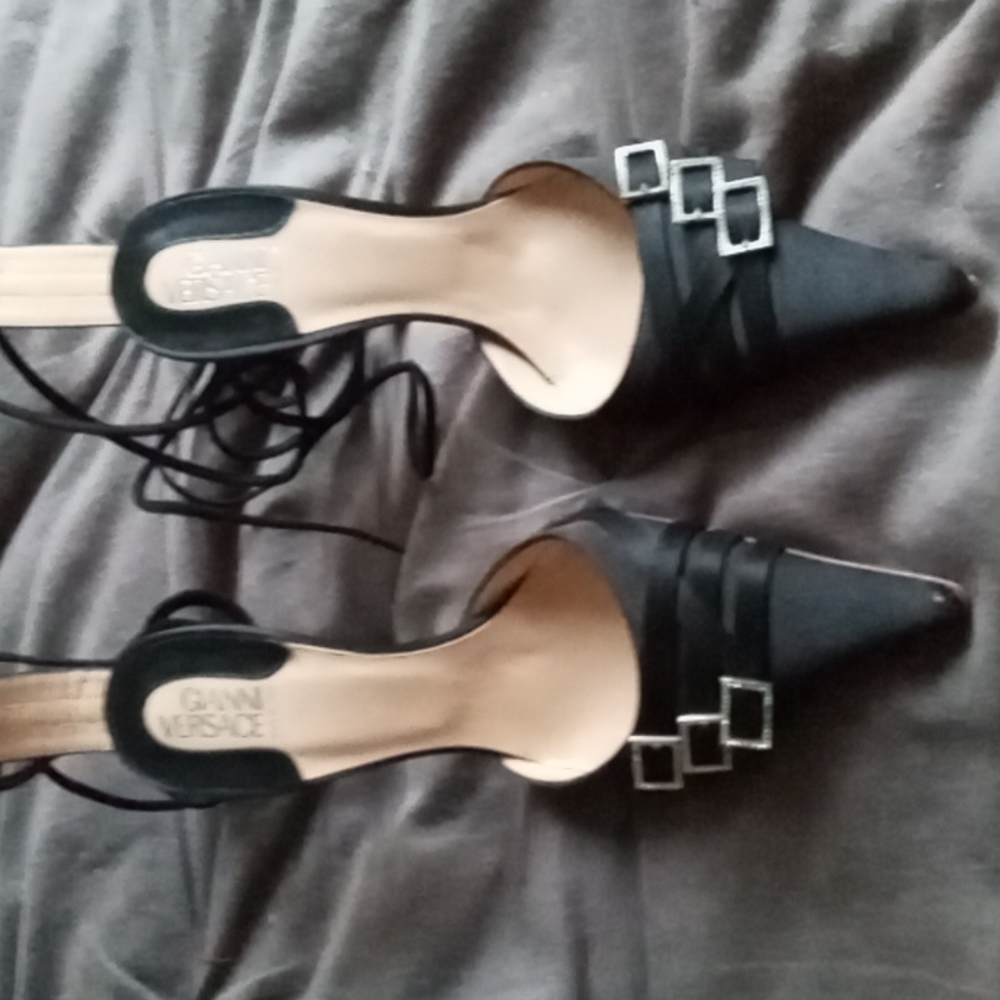 Gianni Versace lace up heels